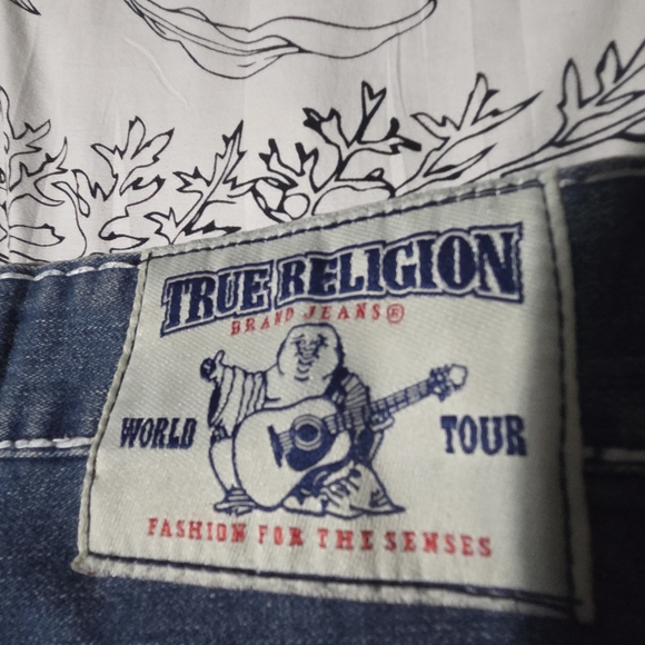 True Religion Men's Straight Blue Jeans - Picture 9 of 11